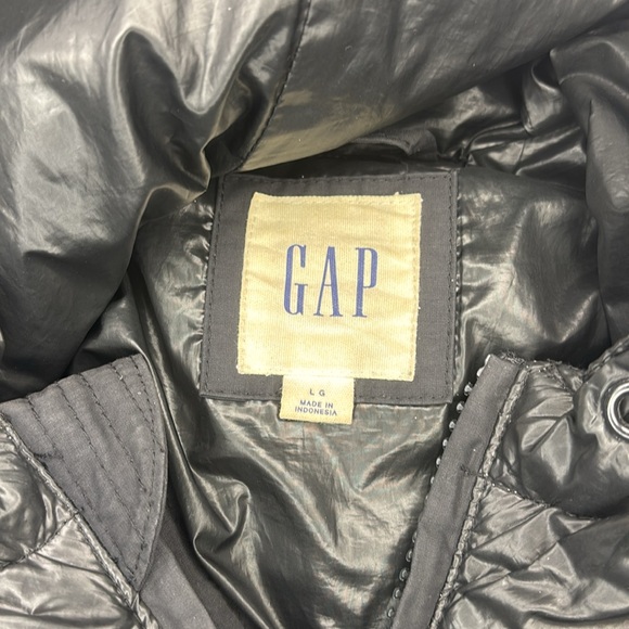Gap black puffer jacket men’s size L - Picture 2 of 6